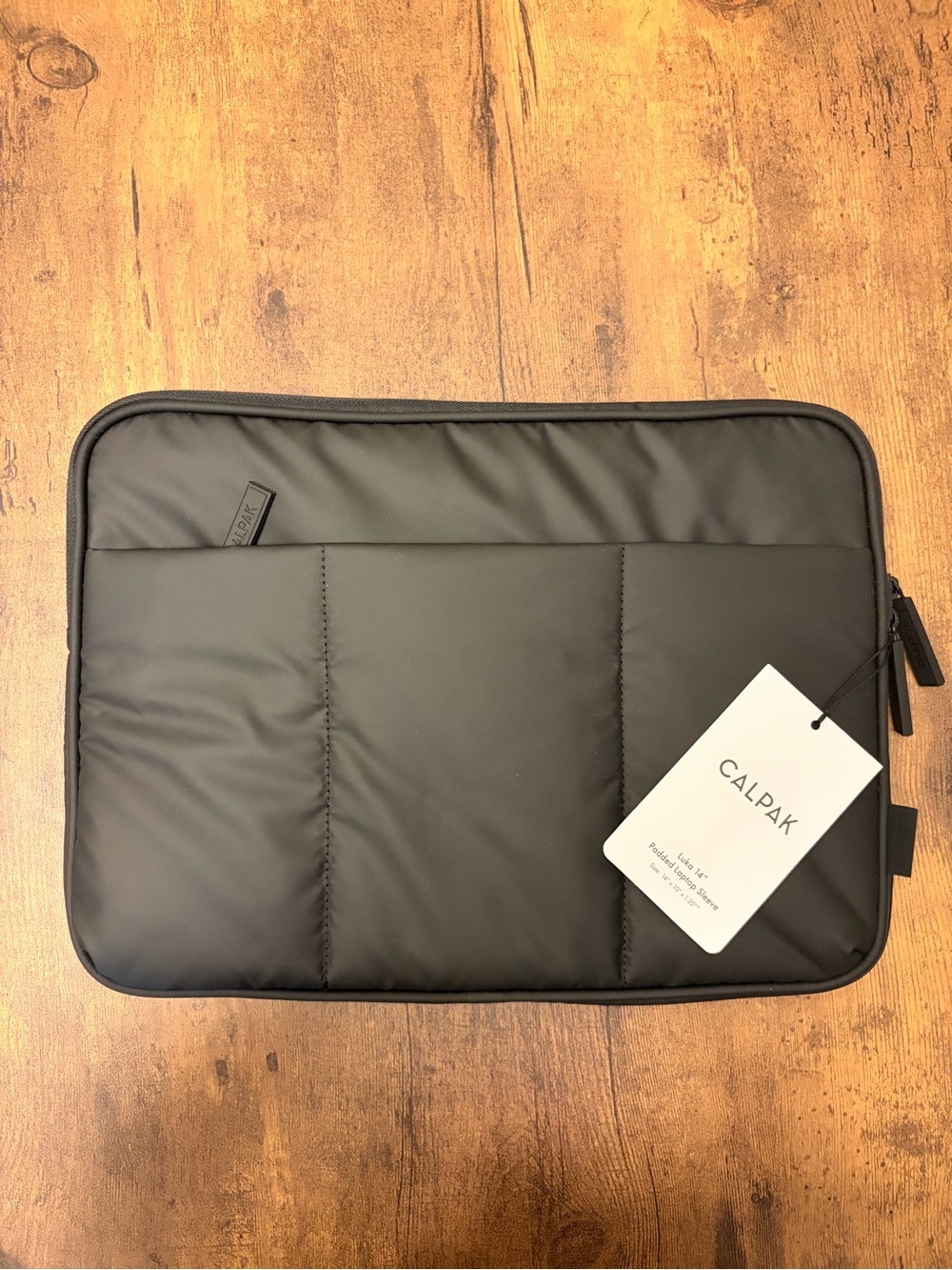 CALPAK Luka 14" Padded Laptop Sleeve in Matte Black